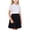 Black, variant on Girls Knee Length Skirts | A Line Skirt | Uniform Skirts Back to School Outfits for Playtime Size 2-17 Years(Navy,4-5 Years)