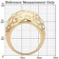 thumbnail image 2 of Luxe Jewelry Designs Women's Rose Gold Plated Brass Single Tone Ring - Size 9 (Pack of 2), 2 of 4