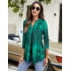 thumbnail image 2 of Blusa elegante tipo túnica con escote en V y mangas 3/4 para mujer, 2 of 4