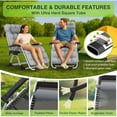 thumbnail image 4 of ZENPETIO Zero Gravity Chair, Reclining Camping Lounge Chair w/Removable Cushion, Upgraded Lock and Cup Holder, Reclining Patio Chairs Folding Recliner for Indoor and Outdoor, 4 of 7