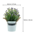thumbnail image 2 of WORGEOUS 2Pcs Artificial Bonsai Decoration Purple Potted for Home and Office Non-wilting Decor, 2 of 8