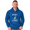 thumbnail image 5 of Baseball Athlete Work From Homebase Hoodie Hooded Sweatshirt Men Brisco Brands S, 5 of 6