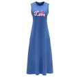 thumbnail image 1 of Vestido largo de verano para mujer, cómodo, ligero, con cuello redondo, para salir a citas SG, 1 of 7