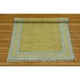 thumbnail image 5 of Casavani Green Cotton Block Printed Dhurrie Bohemian Kitchen Carpets Outdoor Rug 3x5 feet, 5 of 5