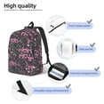 thumbnail image 3 of Easygdp Lovely Mom Ever Mochila de Lona Resistente para Laptop, Compatible con Laptops de 15 a 17 pulgadas, Ideal para Escuela, Trabajo y Viajes-Small, 3 of 5