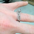 thumbnail image 4 of Pompeii 3/4ct Twist Engagement Ring Set 14K White Gold (G/H,I1), 4 of 4