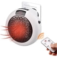 thumbnail image 1 of Smart Space Electric Fan Heater, Electric Wall Socket Heater, 1 of 5