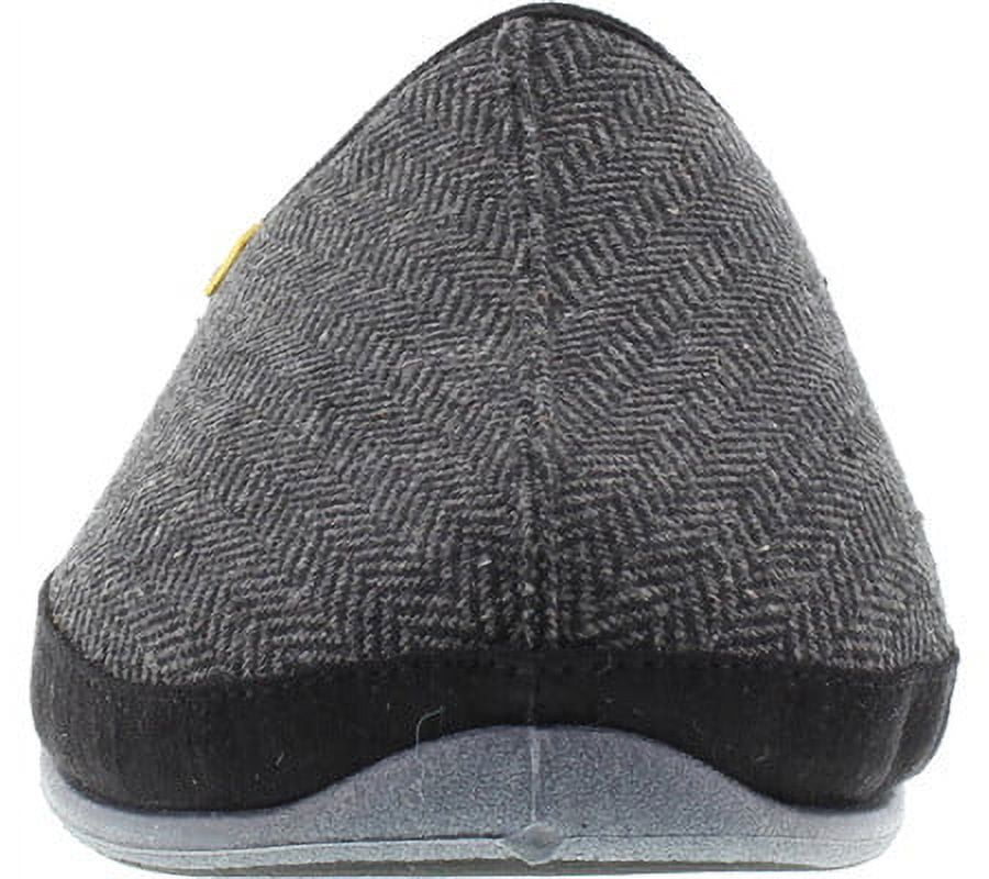 Deer Stags Unisex Wherever Tweed Slipper - Black - 7 Wide