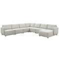 thumbnail image 2 of Elements Picket House Furnishings Gianni Right Hand Facing Modular 7PC Sectional Set in Charcoal, 2 of 8