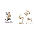 thumbnail image 1 of Figura de , estatua europea de reno, colección de esculturas, estatuilla, adorno de escritorio para mesa, centro de mesa, gabinete, decoración d, 1 of 8