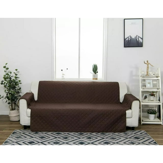 Protector Cubre Salas Doble Vista Impermeable B.KIND & BEYOND 3 Piezas Beige/Chocolate