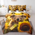 thumbnail image 1 of YST Cute Koala Bedding Comforter Set 7Pcs Koala Animal Printed Plant Botanical Bedding Set, King, 1 of 4