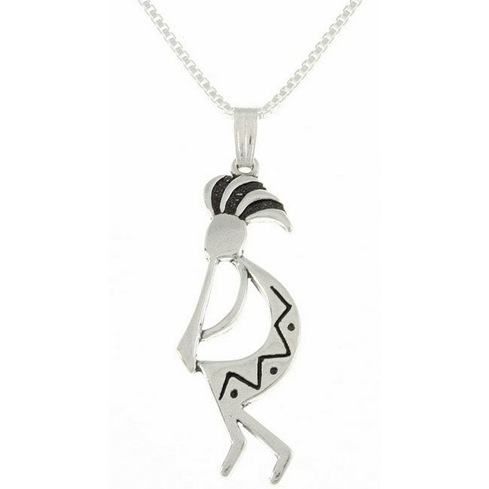 Carolina Glamour Sterling Silver Kokopelli Pendant