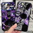thumbnail image 5 of Funda de Anime para iPhone de Apple, cubierta suave negra, Solo nivelación, 15, 14, 13, 12, 11, Mini, XS, XR, X, 6S, 6 Pro, Max Plus, 5 of 5