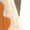 Orange, variant on 3/4 Length Sleeve Womens Tops Summer Tops Lapel Retro Striped Back Loose Cotton Linen 3/4 Sleeve Shirt Crew Neck Fashion Summer Blouses for Women Dressy Casual