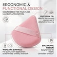 thumbnail image 3 of 48 Pcs Triangle Powder Puff, Soft Velour Makeup Puffs for Face Loose Powder Foundation, Reusable Washable Cosmetic Sponge Blender Tools, 3 of 6