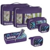 U.S. Traveler Alamosa 6-Piece Packing Cube Set, Multiple Colors