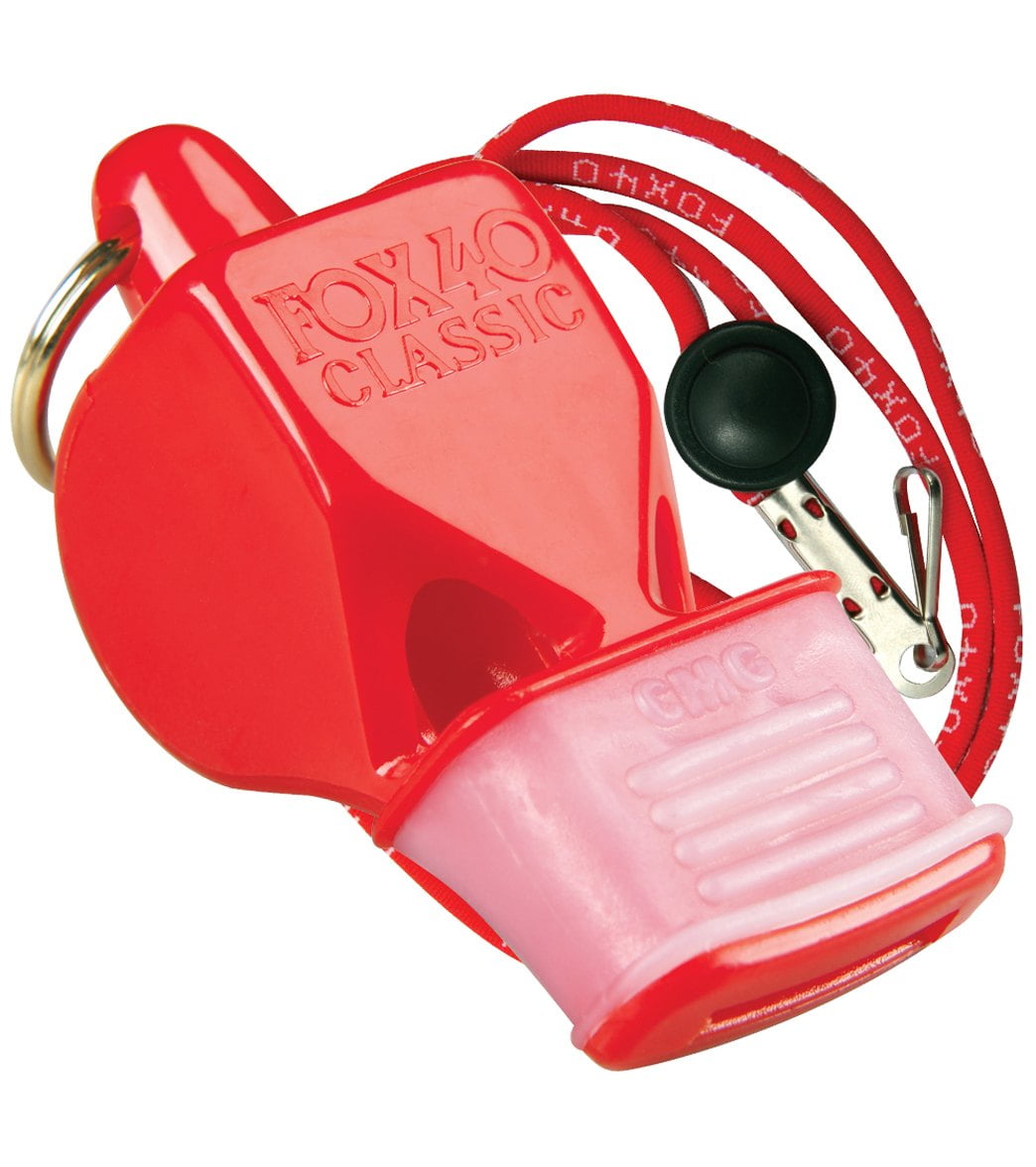 Fox 40 Classic CMG Whistle With Breakaway Lanyard Blue for sale online 