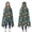 DarkGreen Cartoon Dinosaurs-3, variant on Wearable Blanket,DarkGreen Cartoon Dinosaurs Eggs Pattern Hooded Wearable Flannel Blanket for Adults & Teens,Winter Poncho Shawl Wrap Cape Cozy Anti-Pill,50"x60"