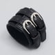 thumbnail image 2 of Pulsera de cuero personalizada estilo punk de línea de automóviles de joyería europea y americana Pulsera de cuero simple y ancha de doble capa para hombres, 2 of 5