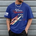 thumbnail image 2 of Ramiter Men's America 250Th Anniversary Printed T-Shirt Patriotic Falg Shirts for Men(Blue,S), 2 of 6