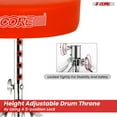 thumbnail image 2 of 5Core Drum Throne Padded Adjustable Guitar Stool Drummer Seat for Adults & Kids ORANGE, 2 of 12