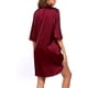 thumbnail image 4 of Pijamas Para Mujer Camisones Moda Media Rodilla Hasta La Rodilla Cuello en V Sólido Media Pantorrilla Camisa Ropa de Dormir, 4 of 7