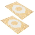 thumbnail image 3 of 2 uds., 30cm x 45cm, tapete de mesa de PVC, manteles individuales dorados, posavasos, decoración de cocina y boda, estilo 2, 3 of 14