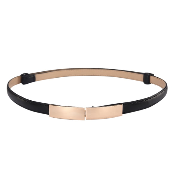 ibiyuan Belt For Women Skinny Elastic Waist Belt for Women, Gold Metal Stretch Chain Belt with Hook, Adjustable Thin Gold Belts for Dresses