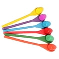 thumbnail image 3 of de Carreras de Huevos Y Cucharas - 6 Huevos Y 6 Cucharas de , para tas, Cumpleaños, - Durable, Ligero | Seis Colores Sur Hugo Juego de carreras de huevos y cucharas de madera, 3 of 10