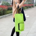 thumbnail image 2 of With Wheels Tug Shopping Cart Home Portable Foldable Oxford Cloth Large Capacity, 2 of 9