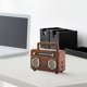 thumbnail image 4 of Altavoz Bluetooth, altavoz Bluetooth pequeño retro para regalar, memoria USB inalámbrica, radio, mini sistema de sonido portátil para exteriores., 4 of 7