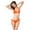 Orange, variant on Bikini Set Bandage Solid Brazilian Swimwear Two Pieces Swimsuit Padded Thong Bathing Suits