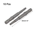 thumbnail image 2 of Bits de destornillador de seguridad Torx magnético T8 con vástago redondo de 4 mm, herramienta práctica de 40 mm de largo, 10 piezas, 2 of 3