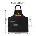 thumbnail image 4 of Sumlizy 2 Pack Adjustable Bib Apron for Cooking - Bold Yellow & Red Graphic Design with Sauce Splashes 2 Pockets, 4 of 5