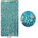 thumbnail image 4 of Nvzi Cortinas con flecos de papel de aluminio ondulado plateado metálico, paquete de 5, serpentinas de fiesta de 3,28 x 6,56 pies para decoraciones de fiesta de cumpleaños, 4 of 4