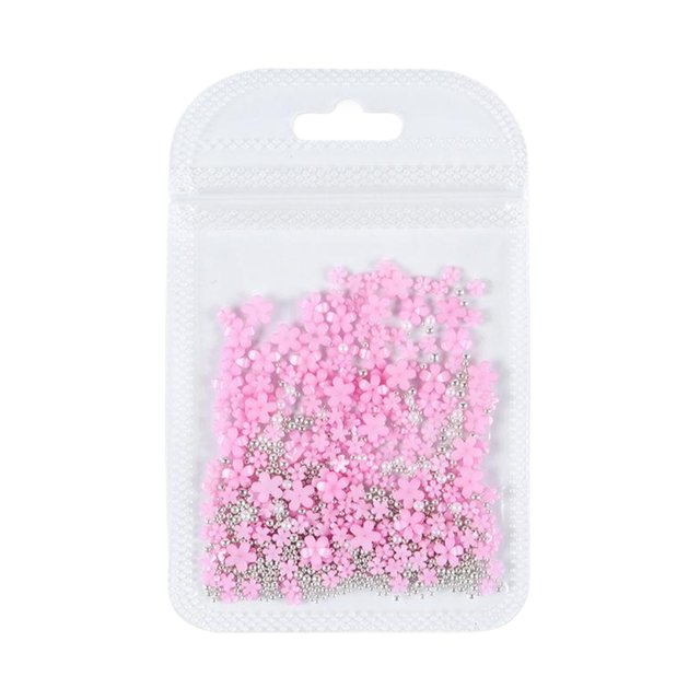 Qarigey Kit de uñas acrílicas de fácil aplicación, acabado brillante profesional, variedad de colores ricos, bricolaje duradero Juegos de manicura perla rosa-plata