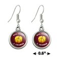 thumbnail image 4 of Give Cheese a Chance Peace Symbol Funny Humor Novelty Dangling Drop Charm Earrings, 4 of 5