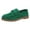 Green, variant on Womens Casual Shoes Spring Fall Suede Slip on Penny Loafers Soft Low Heel Oxfords Boat Dress Shoes Comfort Walking Flats
