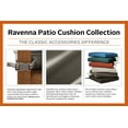 thumbnail image 6 of Classic Accessories Ravenna Rectangular Patio Seat Cushion Slip Cover & Foam - Durable Outdoor Cushion, Dark Taupe, 21"W x 25"D x 5"Thick, 6 of 20