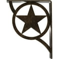 thumbnail image 4 of Ekena Millwork 2"W x 7 1/2"D x 10"H Austin Wrought Iron Bracket, (Triple center brace), Antiqued Pale Gold, 4 of 8