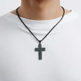 thumbnail image 3 of APSVO Black Cross Necklaces for Men Boys American Flag Pendant Chain Catholic Christian Religious Birthday Valentines Day Jewelry Gifts Teen Him Dad Boyfriend Husband Male Son Adults Kids Age Ideas, 3 of 7