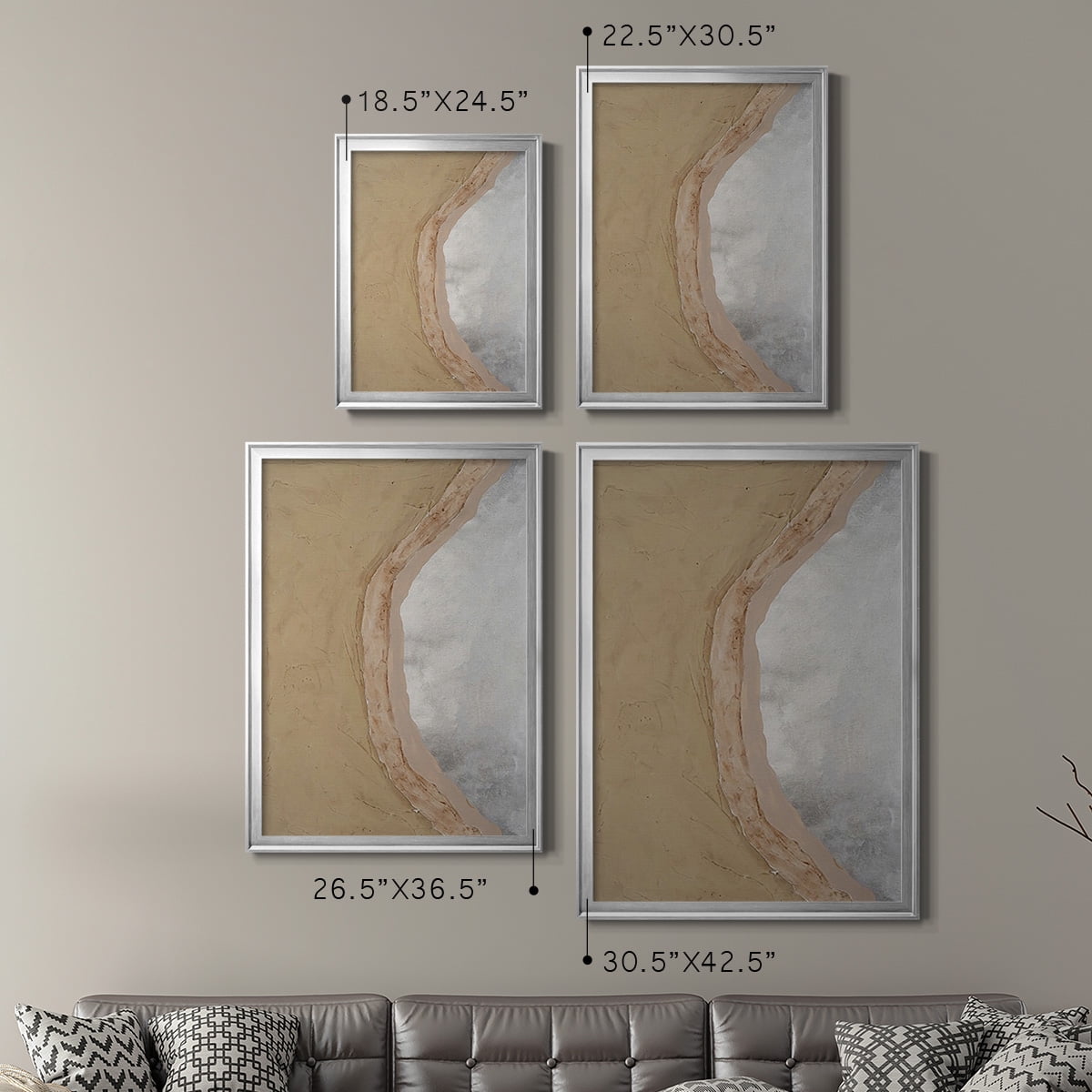 Silver Lake III Premium Framed Print, in Gold, Black, or Silver - Ready to Hang