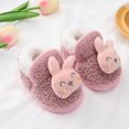 thumbnail image 3 of Toddler Infant Fluffy Slipper Winter Crib Shoes First Walker Indoor Bedroom Shoes Cute Cartoon House Slippers Boys Girls Soft Anti-slip Sole Shoes,0-18M, 3 of 9