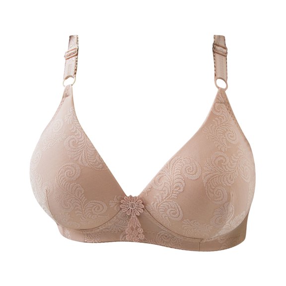 Utoimkio Bras for Women Front Closure Woman's Solid Color Comfortable Hollow Out Perspective Bra Underwear No Rims