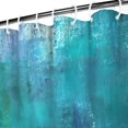 thumbnail image 3 of Ensemble de Rideau de Douche avec Doublure à Boutons-Pression, Galerie d'Art Vintage Bleu Marine (1) Rideaux de Douche Doublure de Douche Réutilisable, Rideau de Bain Simple en Polyester, 72x72 Pouces, 3 of 4