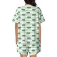 thumbnail image 3 of Picia Cute Crocodile Pajamas Sets for Women Soft Short-Sleeved Pjs with Lounge Shorts Two Piece Sleepwear-Medium, 3 of 9