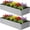 Silver, variant on 10x2x1 ft(2 Pack) Galvanized Raised Garden Bed,Outdoor Planter Box Metal Patio Kit Planting Bed for Vegetables Flowers and Succulents,Black