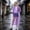 Purple, variant on Waterproof Rain Jacket Reusable Extended Length Raincoat with Elastic Cuff, Heavy Duty Stormproof Long Rain Poncho Body Protection Travel Gear for Adults Outdoor Mountaineering