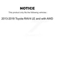 thumbnail image 2 of Transit Auto Front Rear Hub Bearings Assembly Disc Brake Rotors and Ceramic Pads Kit (10Pc) for Car 2013-2018 Toyota RAV4 LE with AWD - Left Right Side (Driver Passenger) KBB-119219, 2 of 11
